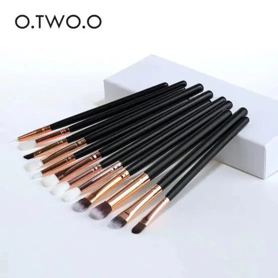 OTWOO 12 Pics Eye Brushers Set - O.TWO.O Beauty