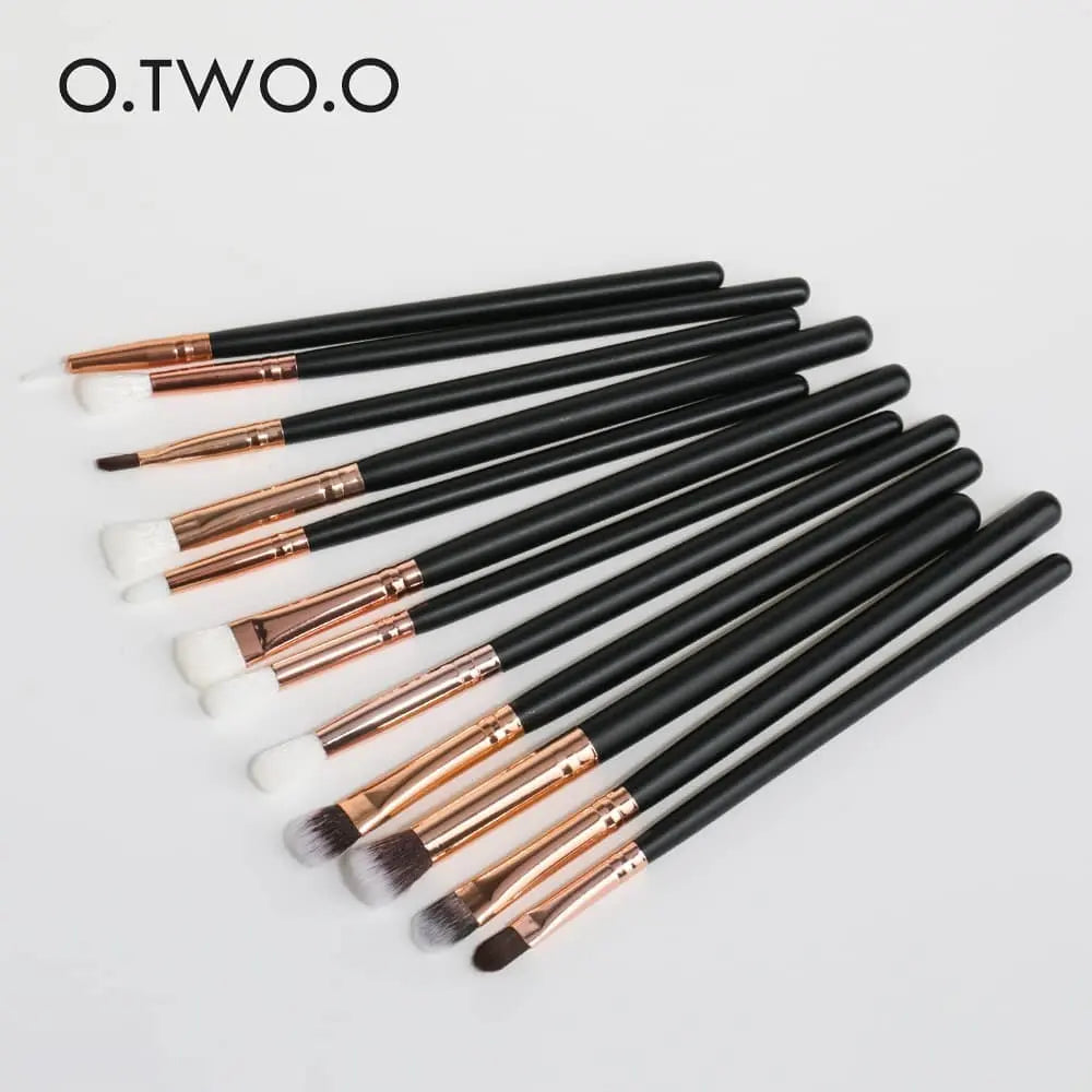 OTWOO 12 Pics Eye Brushers Set - O.TWO.O Beauty