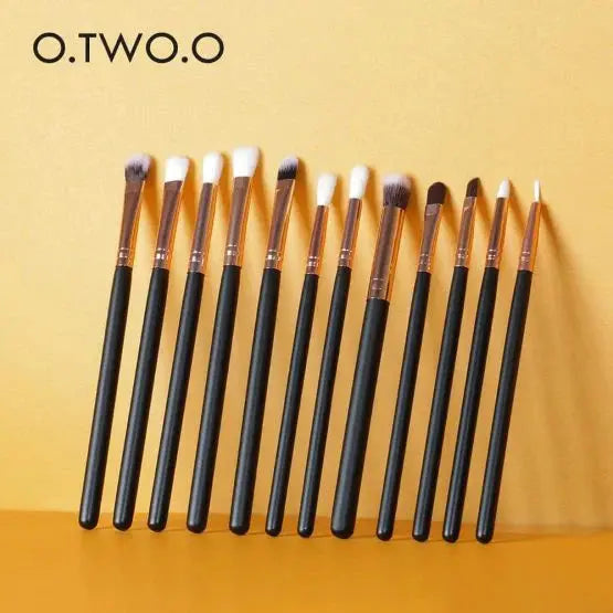 OTWOO 12 Pics Eye Brushers Set - O.TWO.O Beauty