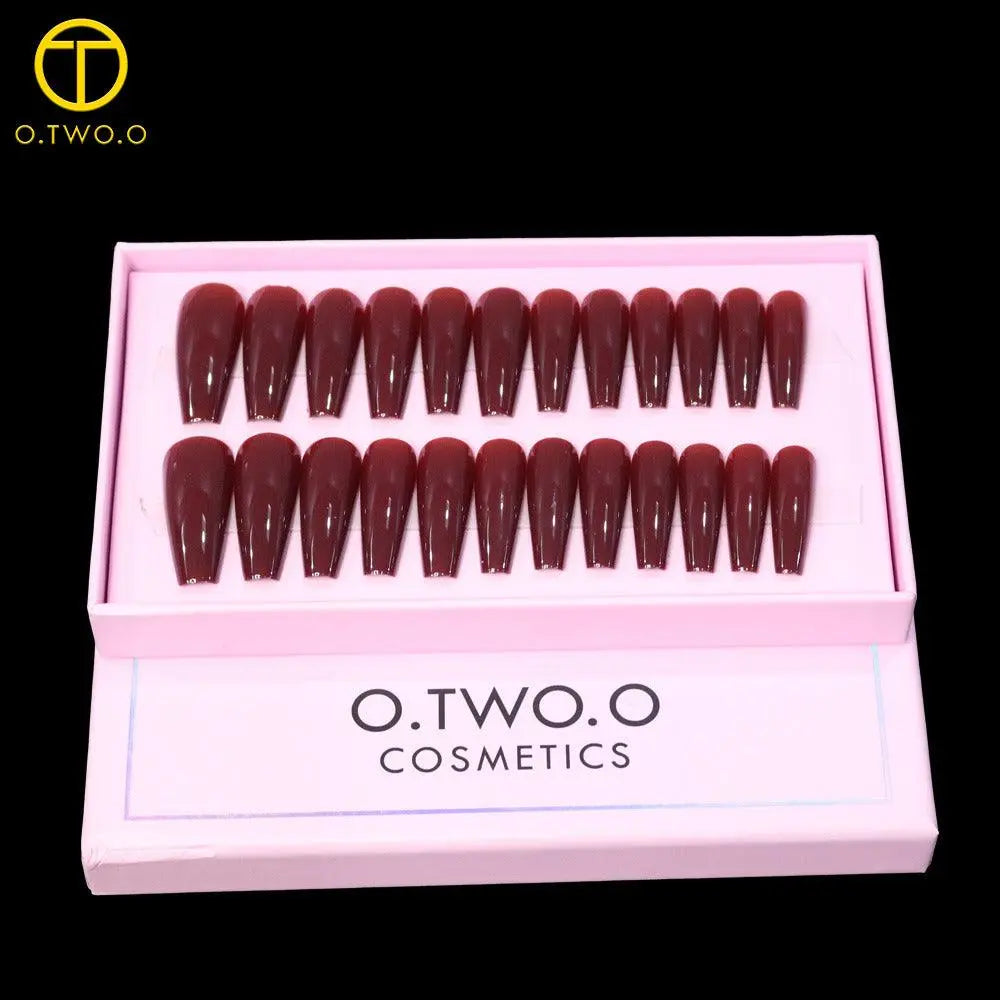 O.TWO.O Brown Matte Nails - Otwoocosmetics