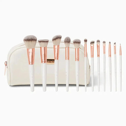 BH COSMETICS ROSE ROMANCE 12 PIECES BRUSHES SET With BAG 