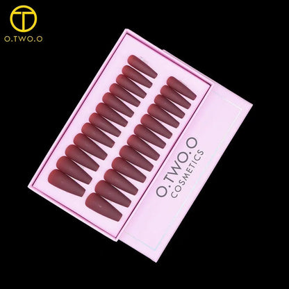 O.TWO.O Brown Matte Nails - Otwoocosmetics