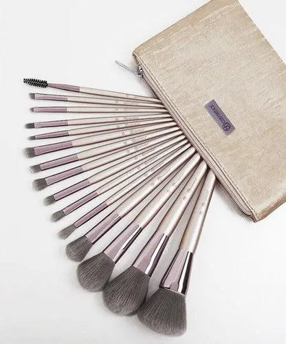 BH Cosmetics Lavish Elegance 15 Piece Brush Set With Cosmetic Bag - Otwoocosmetics