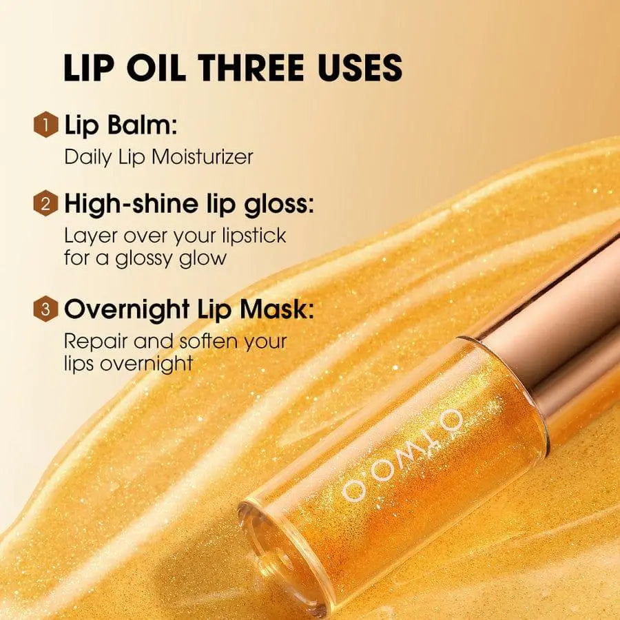 O.TWO.O Lipbalm Moisturizing Lip Oil Lips Care Lightweight Non-stick Lips Makeup - Otwoocosmetics