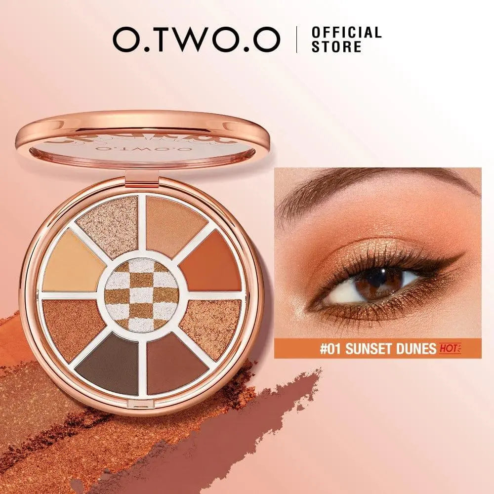 O.TWO.O Love Mark 9 Color Eye Shadow Pallete - Otwoocosmetics